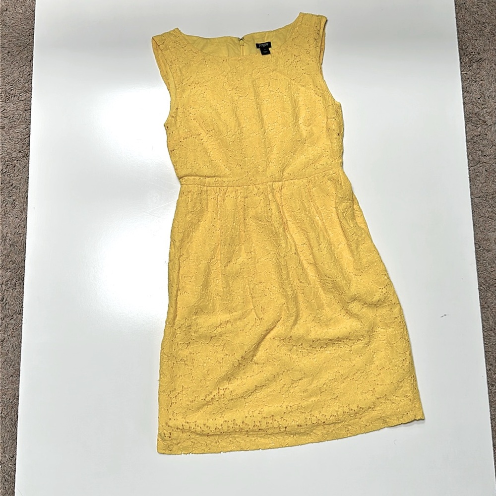 J. Crew yellow dress size 0 with POCKETS!!